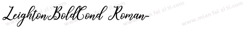 LeightonBoldCond Roman字体转换